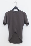 SWAYING/KNIT round hem half-sleeved pullover SW24SS1T45 dark gray